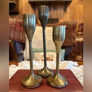 Vintage Brass Candle Holders made in India